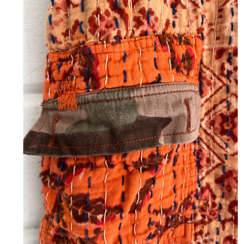 FREE PEOPLE Dakota Skies Stitched Kantha Shorts - S - Picture 3 of 12